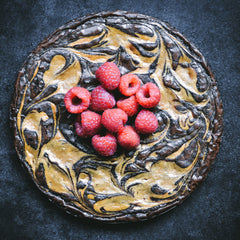 Raspberry-Cheesecake Swirl Brownies