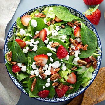 Strawberry Spinach Salad with Vanilla Fig Vinaigrette