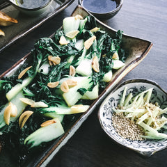 Quick Thai Sesame Ginger Greens
